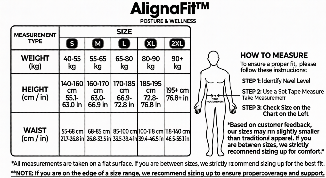 AlignaFit™ Posture Corrector & Back Brace - Adjustable Spine Support for Men & Women