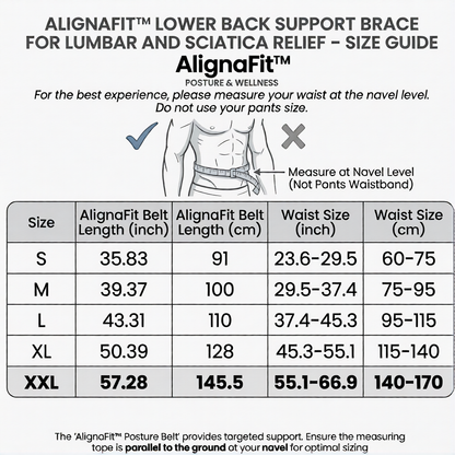 AlignaFit™ Lower Back Support Brace for Lumbar and Sciatica Relief