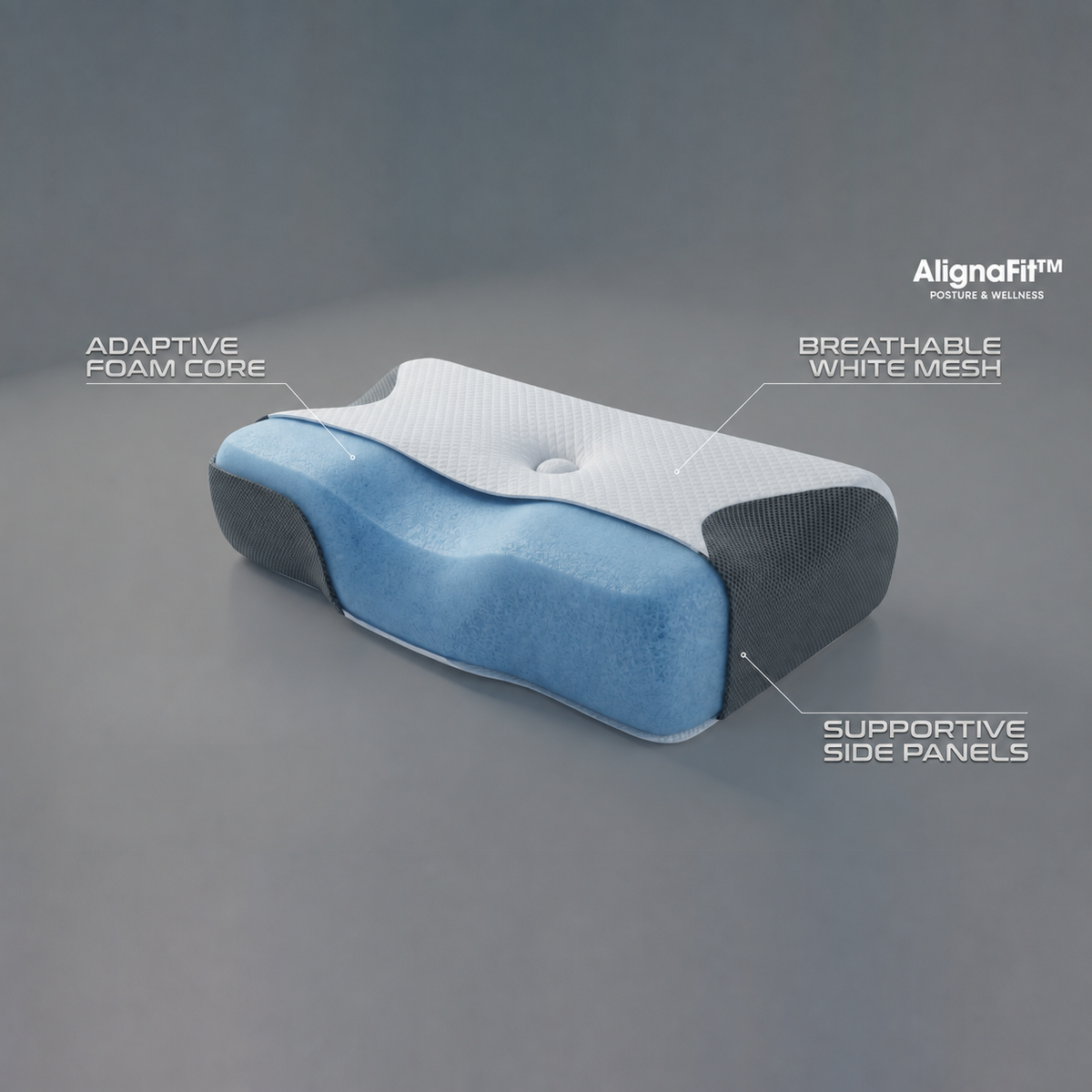 Orthopaedic Neck Pillow for Pain Relief & Better Sleep | AlignaFit™ Australia